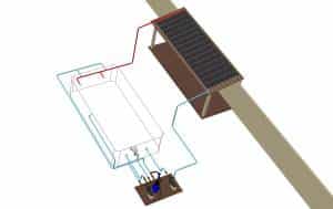 Aquecedor solar para a piscina