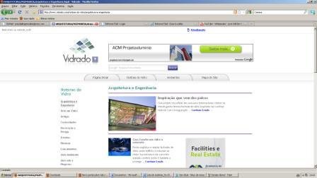 Novo portal sobre vidro