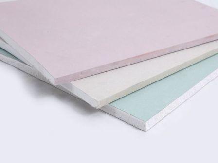 Placas coloridas de drywall
