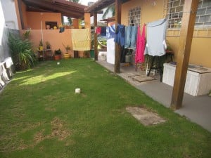 Transformação do quintal dos fundos em área de lazer