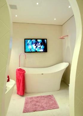 Banheiro Feminino na Casa Hotel