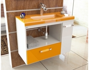 Gabinetes para o banheiro
