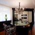 Carpete modular no piso e na parede